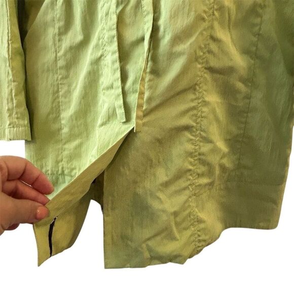 UBU Women's Small Green Packable Rain Jacket with Hood - Picture 7 of 14